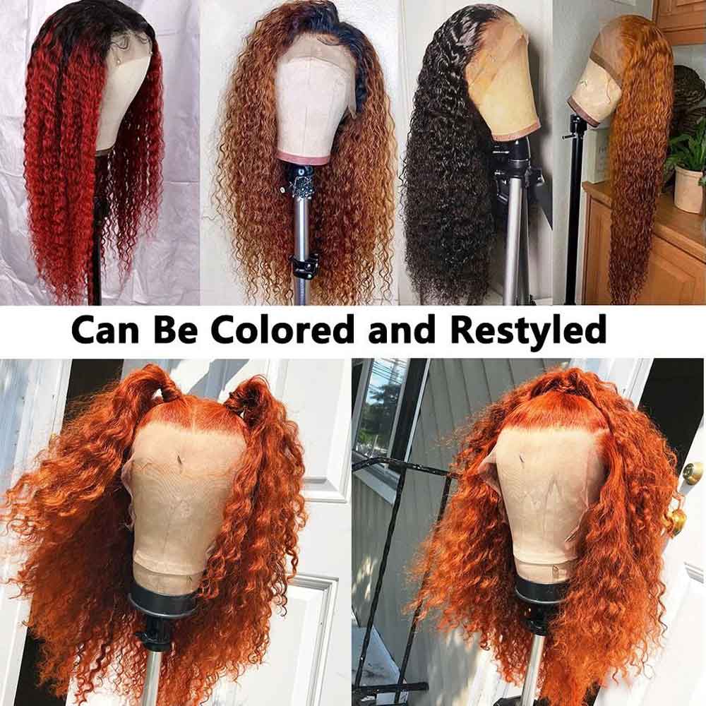 TK39 : Beaudiva Kinky Curly Lace Wigs Kinky Curly Closure Wigs Curly Human Hair Wig With Baby Hair