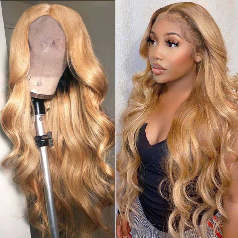 Tiktok Beaudiva 27# Body Wave 4X4 Lace Closure Wig Human Hair Wig Pre Plucked Baby Hair