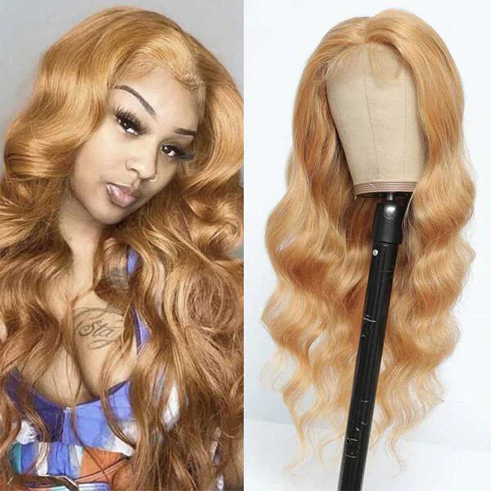 Tiktok Beaudiva 27# Body Wave 4X4 Lace Closure Wig Human Hair Wig Pre Plucked Baby Hair