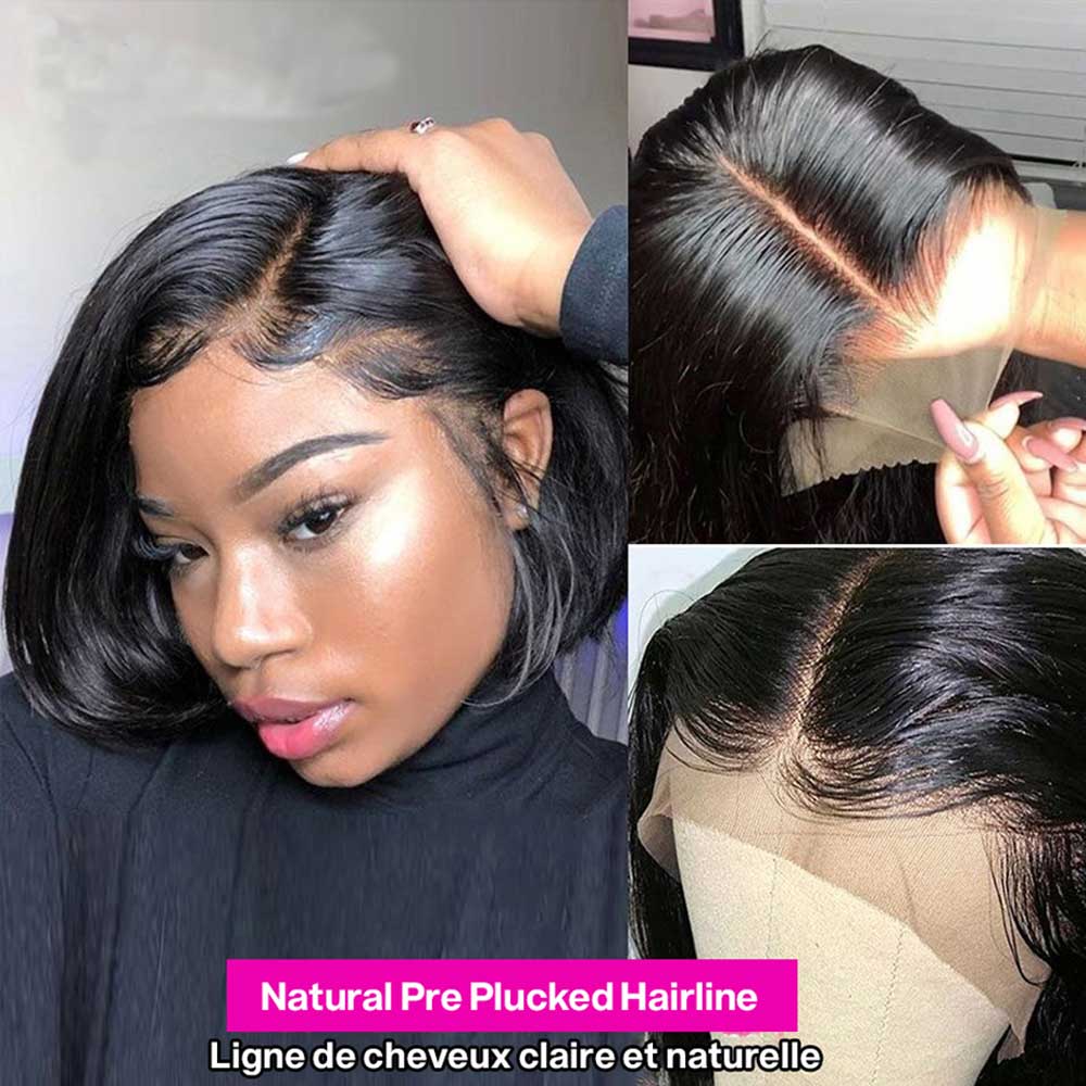 Beaudiva Straight Lace Front Bob Wig 13X4 Human Hair Frontal Wigs