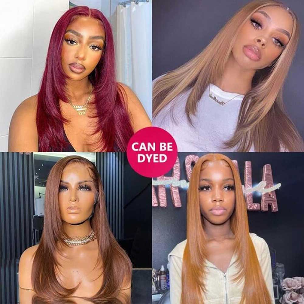 【Lydia】TK08 : BEAUDIVA Layered Lace Wig Inner Buckle Cute Straight 13x4 Lace Front Butterfly Haircut Wig With Medium Length Layered Human Hair