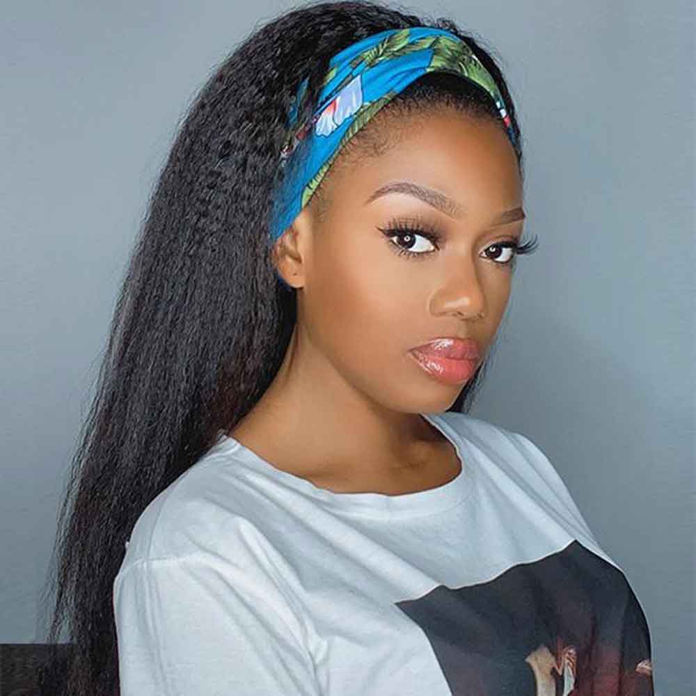 Beaudiva Beginner Friendly Kinky Straight Headband Wig Most Popular Real Human Hair Wig For Women
