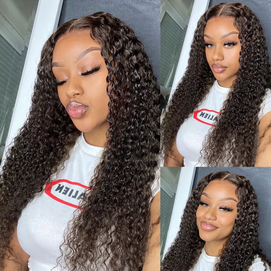 【Yordy】TK17 : Beaudiva 5X5 Lace Closure Wig Kinky Curly Human Hair Wigs