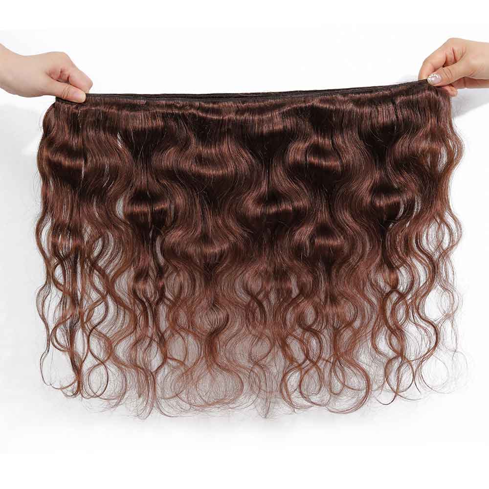 Beaudiva Body Wave Light Brown 100% Real Human Hair 3&4 Bundles