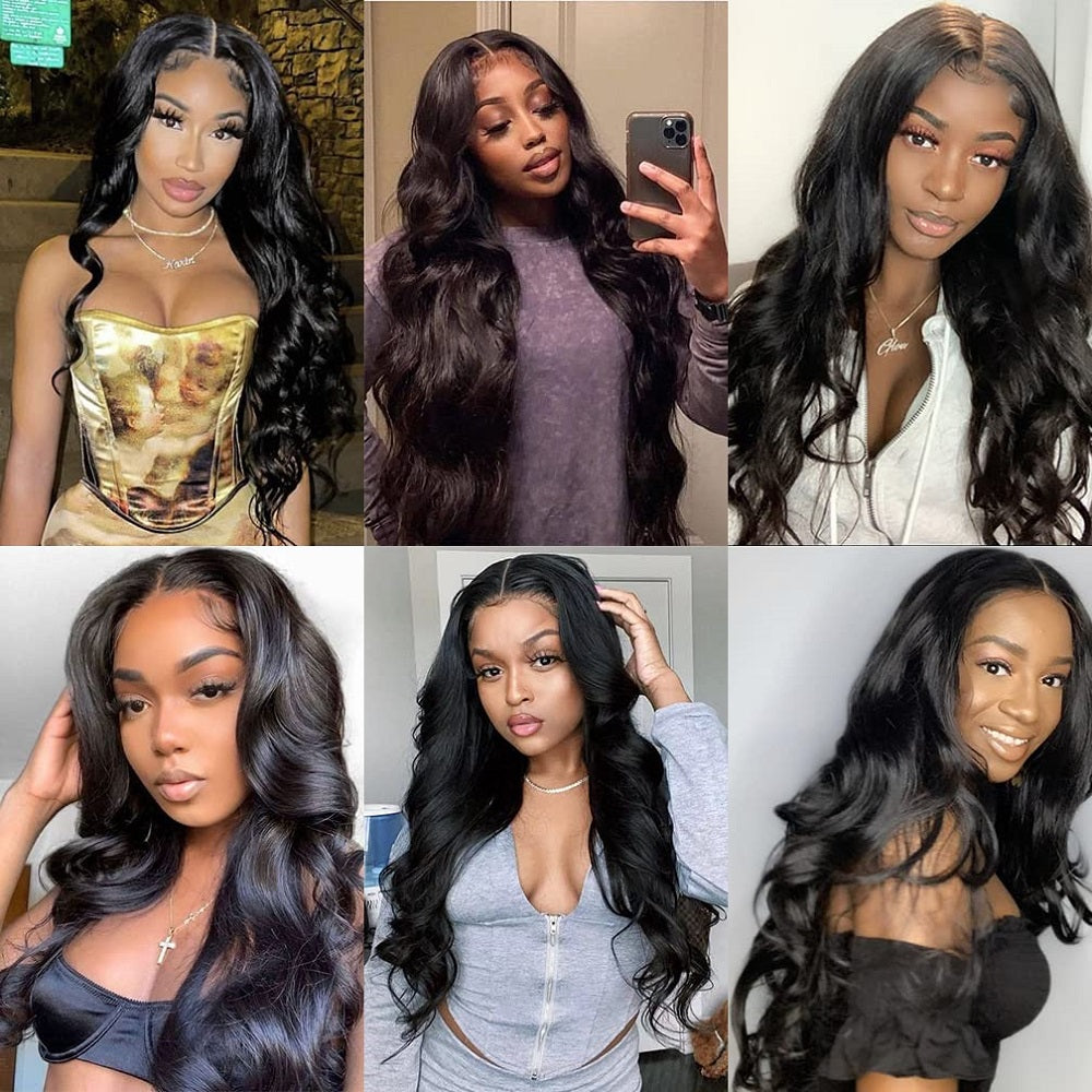 Beaudiva 5x5 Lace Closure Wig Body Wave Wigs 100% Human Hair Wigs With Baby Hair Pre Plucked
