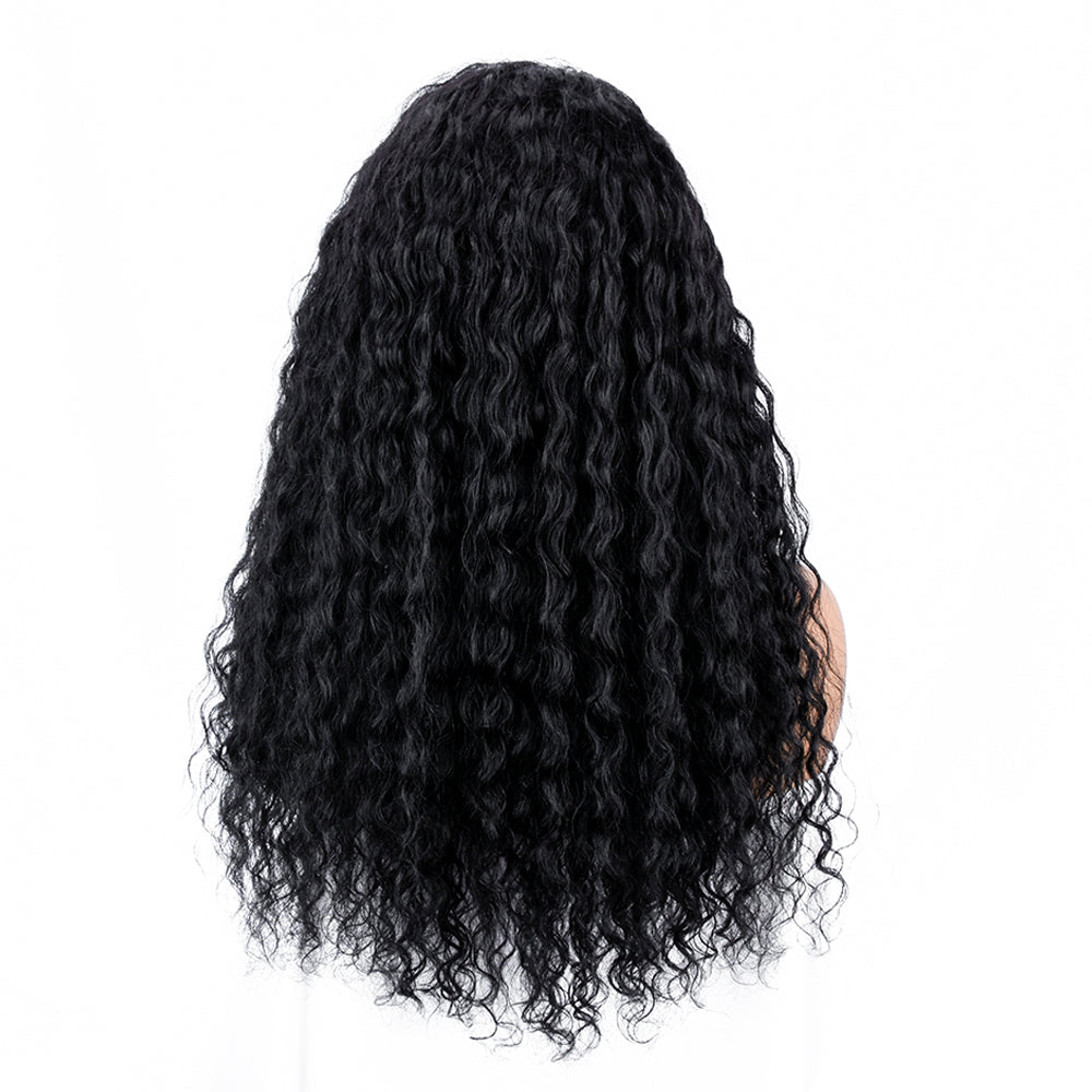 【Zooey】TK58 : Sheep Curly 6"x1.5" Lace Wig Tight And Bouncy Curly Human Hair Wigs