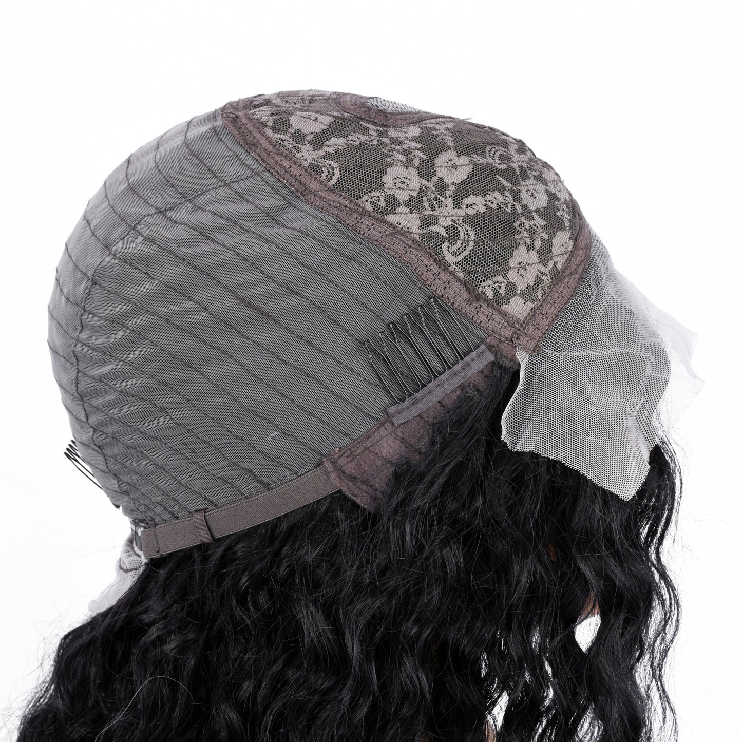 【Zooey】TK58 : Sheep Curly 6"x1.5" Lace Wig Tight And Bouncy Curly Human Hair Wigs