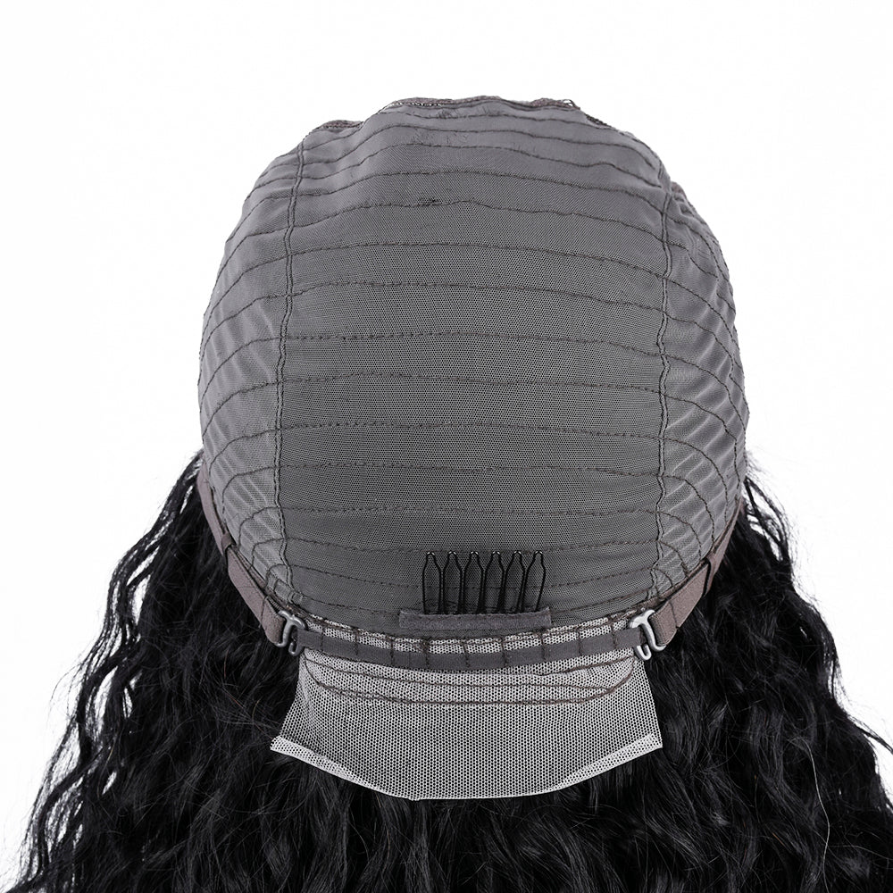 【Zooey】TK58 : Sheep Curly 6"x1.5" Lace Wig Tight And Bouncy Curly Human Hair Wigs