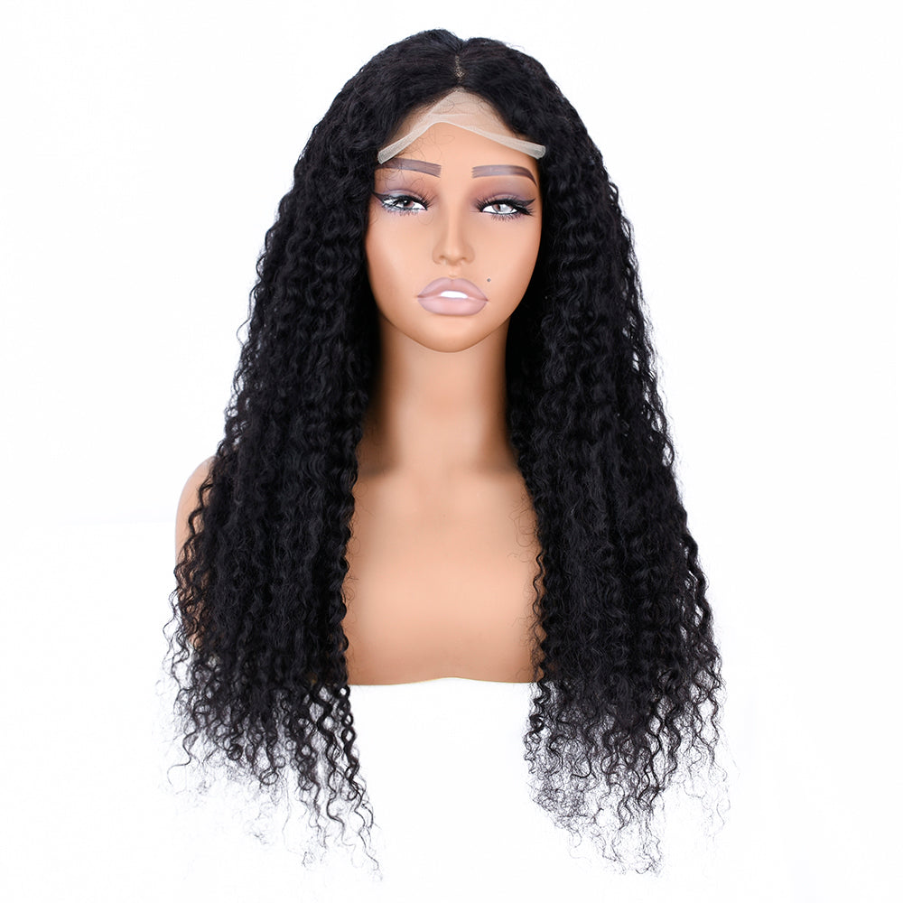 【Yordy】TK17 : Beaudiva 5X5 Lace Closure Wig Kinky Curly Human Hair Wigs