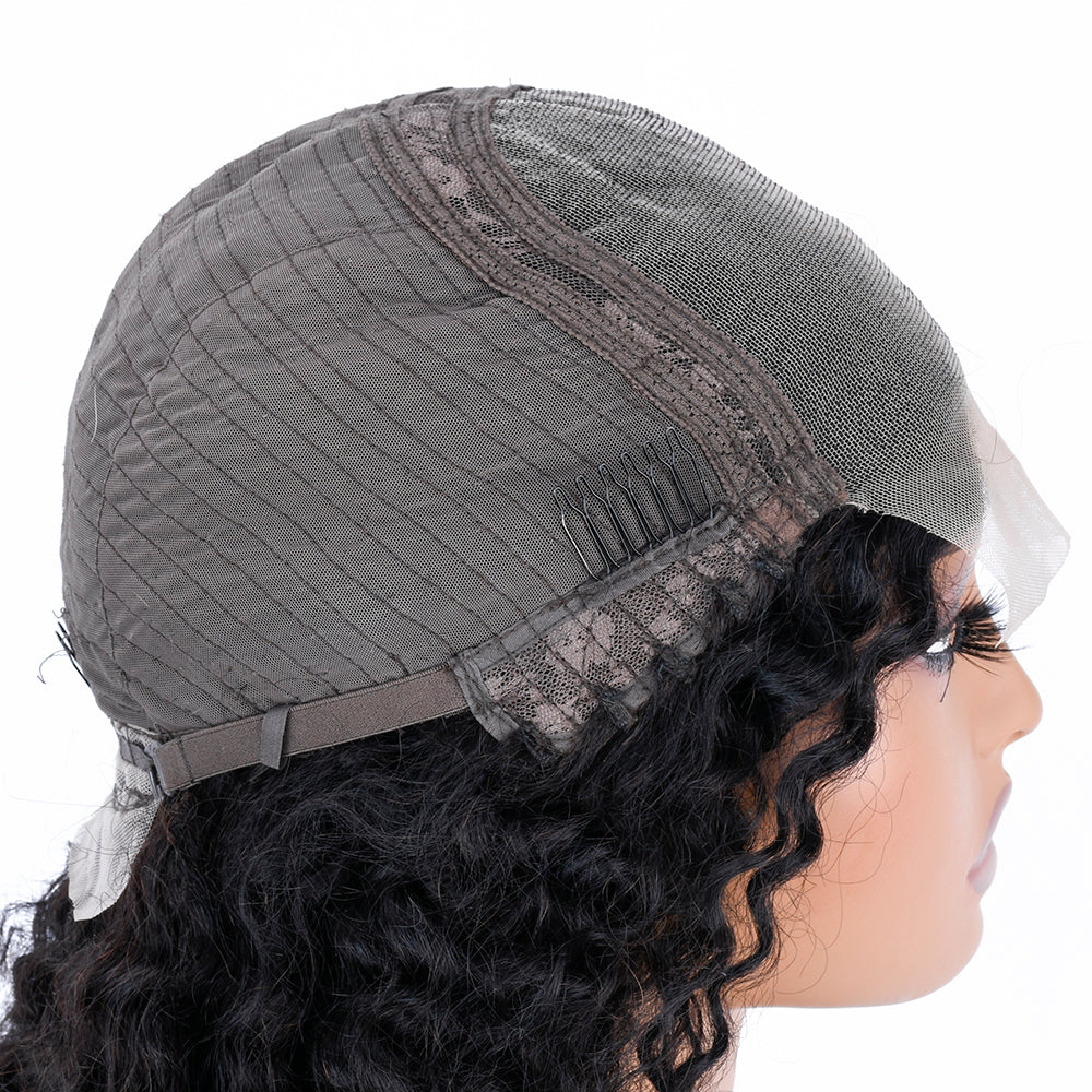 【Yordy】TK17 : Beaudiva 5X5 Lace Closure Wig Kinky Curly Human Hair Wigs