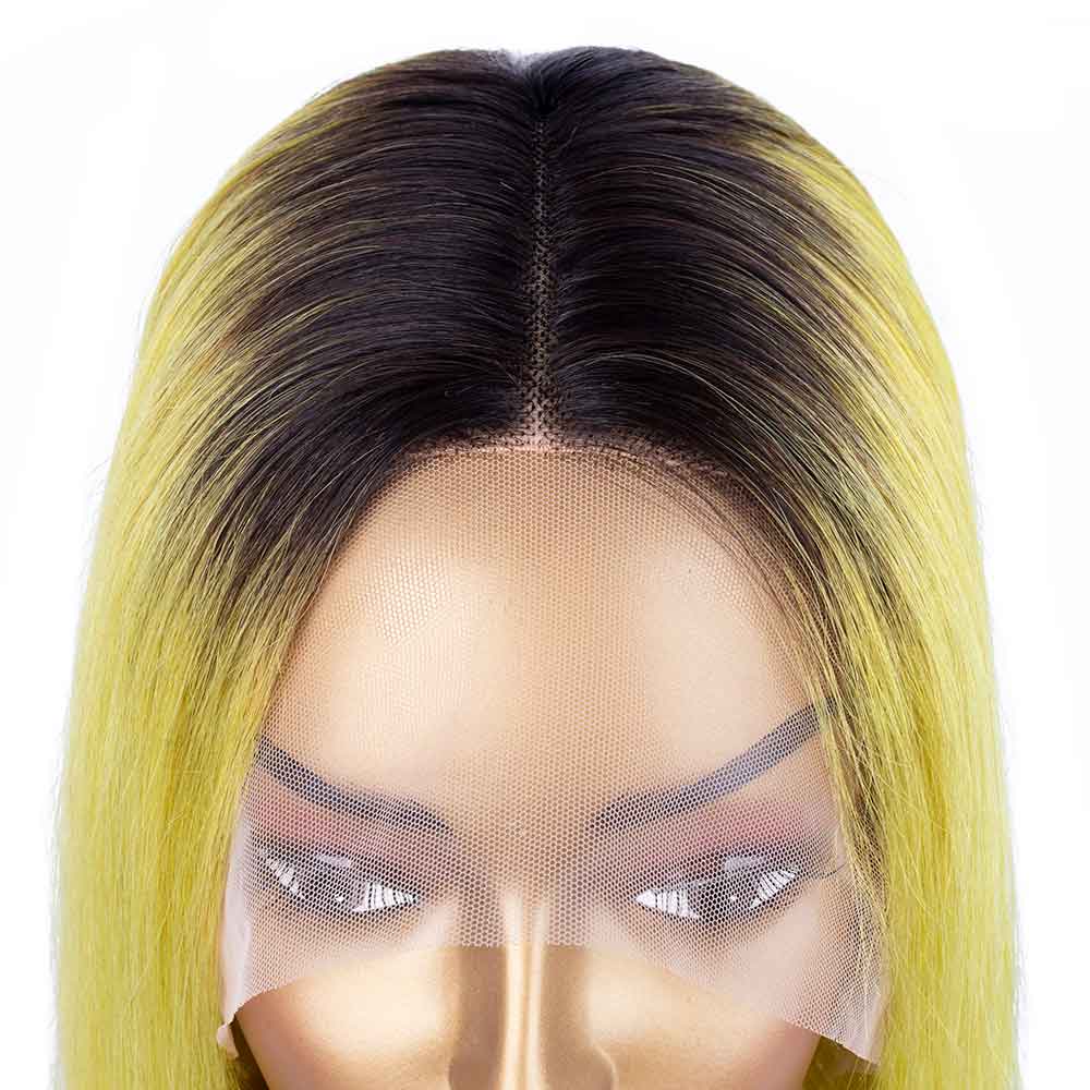 Tiktok Beaudiva TB Neo Yellow 13X4X1 T Part Lace Front Bob Wig