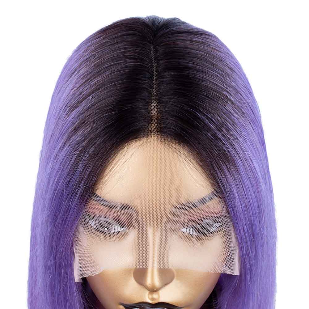 Tiktok Beaudiva Purple 13X4X1 T Part Lace Front Bob Wig