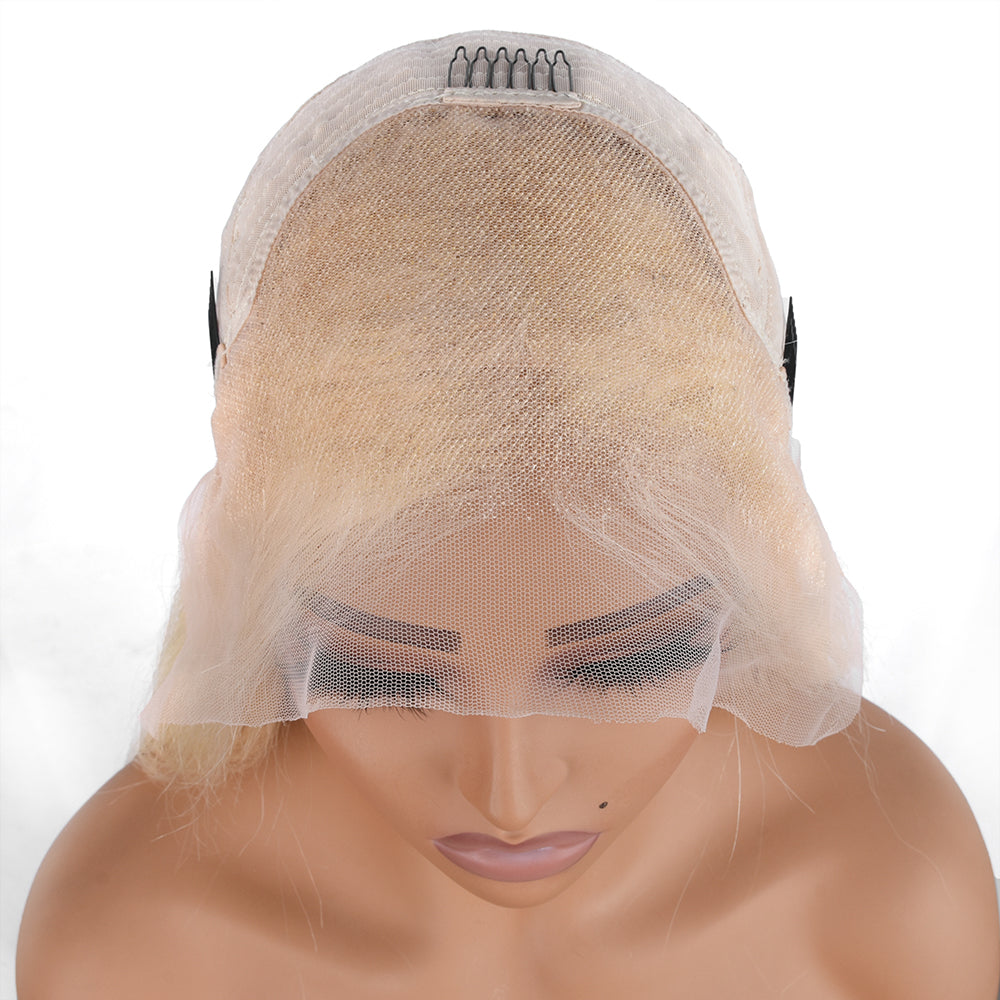 【Dolly】TK28 : 613 Blonde Lace Front Wigs 13X4 Lace Front Remy Hair Wigs Honey Blonde Lace Frontal Wig