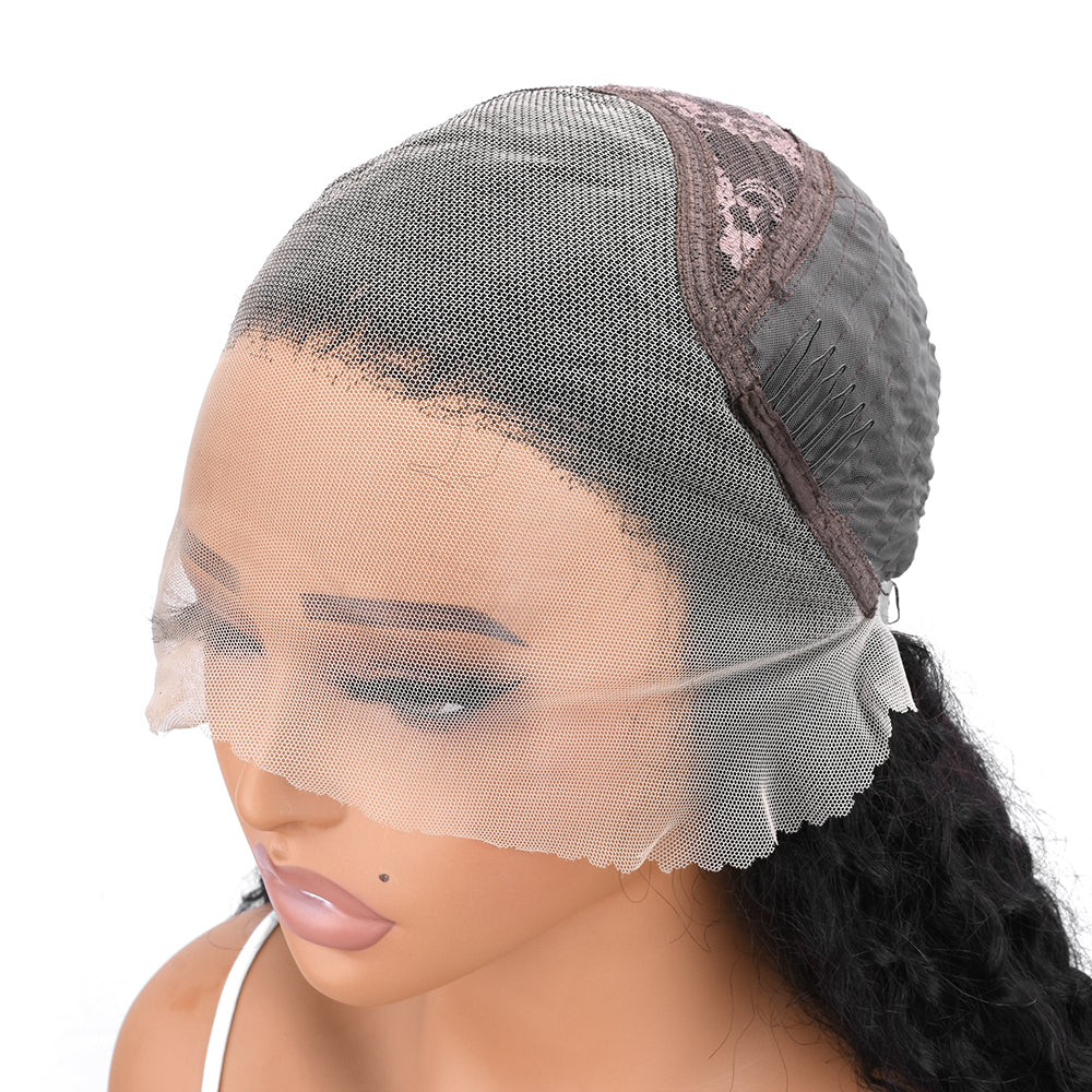 TK29 : Beaudiva 13x4 Kinky Curly Lace Frontal Human Hair Wigs Pre Plucked Baby Hair