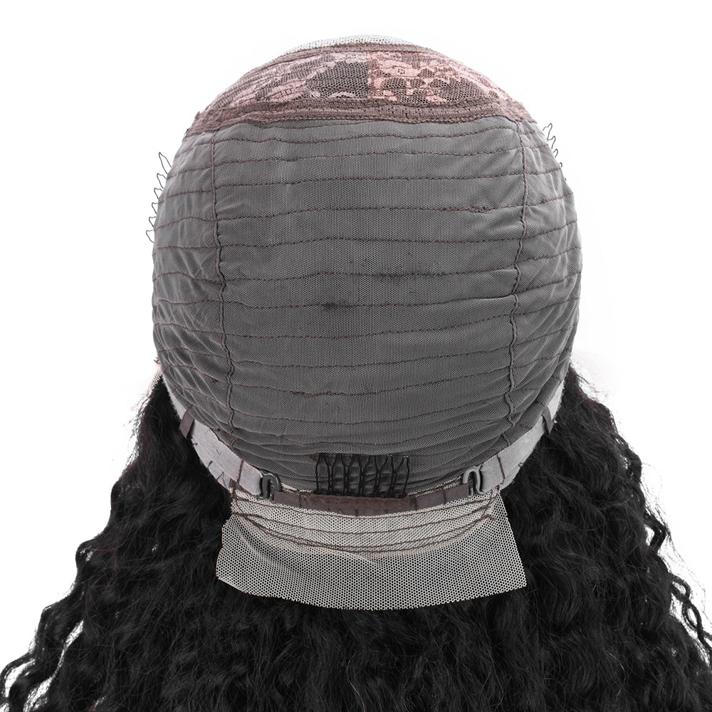 【Masha】TK21 : 13X6 Kinky Curly Human Hair Wigs Curly Hair Wigs Transparent Lace Wig With Baby Hair