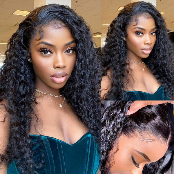 Beaudiva Lace Wigs Deep Wave Human Hair Wigs Closure Wig 5x5 Lace Wig For Women