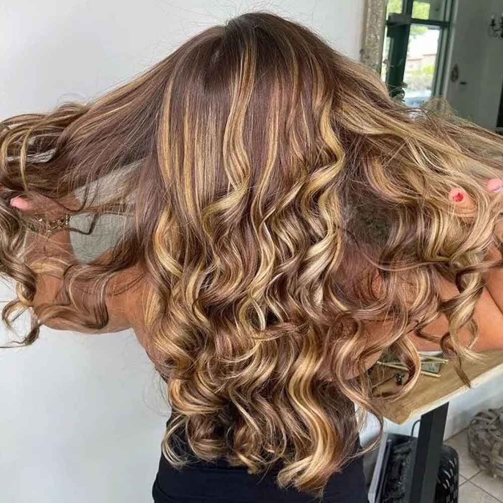 【Daisy】TK11 : Beaudiva Highlight Body Wave 5X5 Lace Closure Wig
