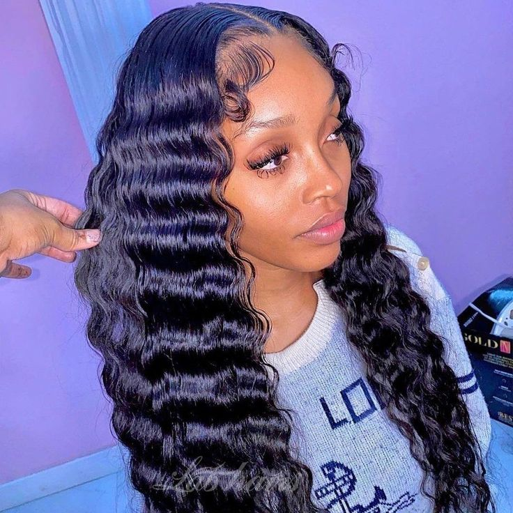 【Linda】Loose Deep Lace Wig 13X4X1 T Part Lace Front Human Hair Wigs/Body Wave/Ocean Wave