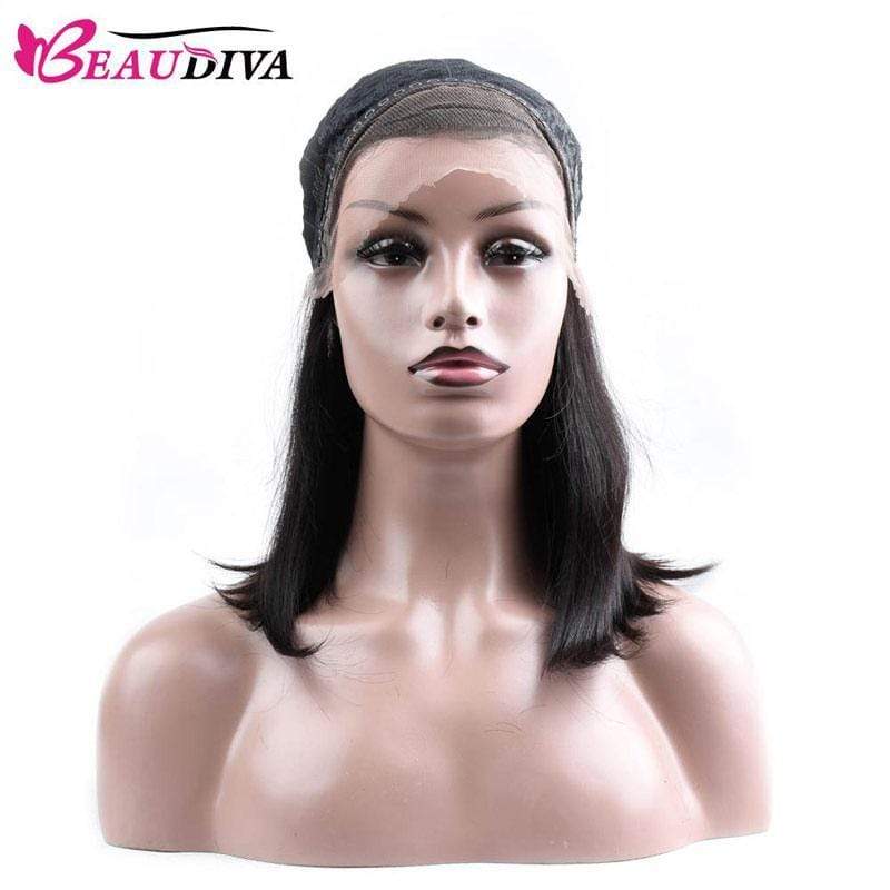 Beaudiva Straight Hair Wigs Short Bob Wig 100% Human Hair Wigs For Women