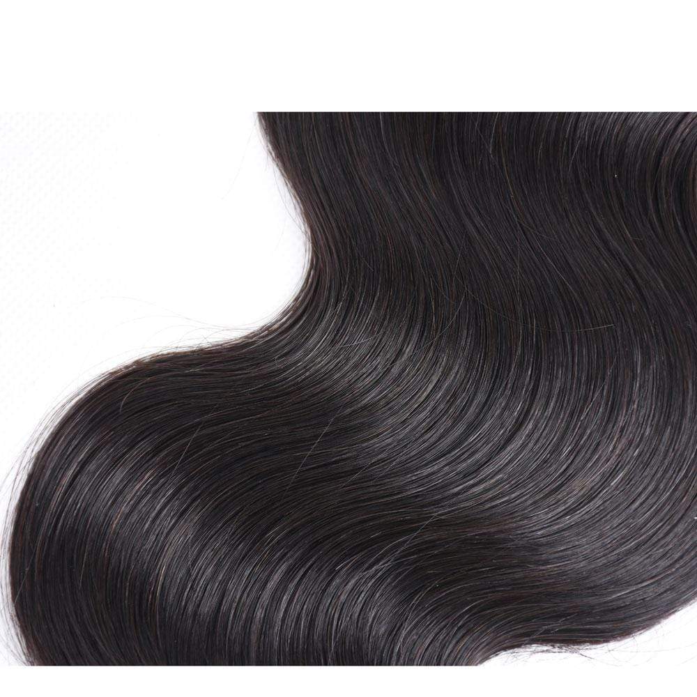 Beaudiva Affordable Jet Black Body Wave Hair 3/4 Bundles Virgin Human Hair Weaves