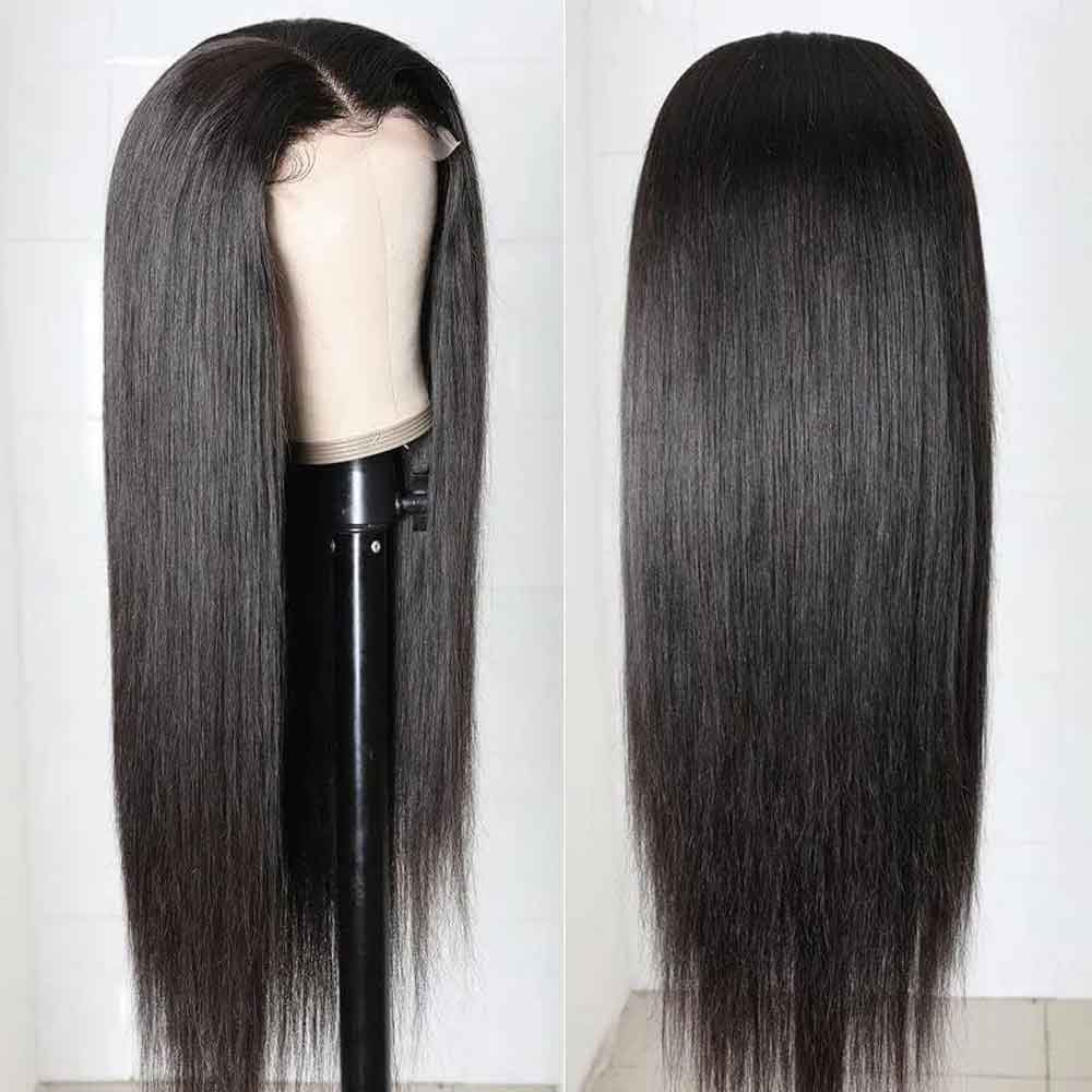 Beaudiva Human Hair Wigs 5x5 Lace Closure Wig Transparent Lace Wigs Straight Hair Wig