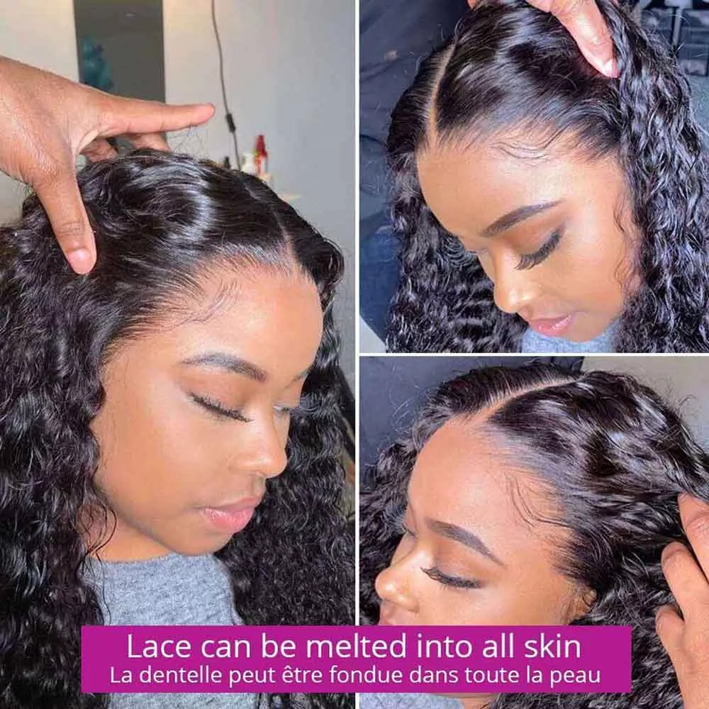 Beaudiva Deep Wave T Part Lace Front Wigs Transparent Lace Wigs Easy To Wear