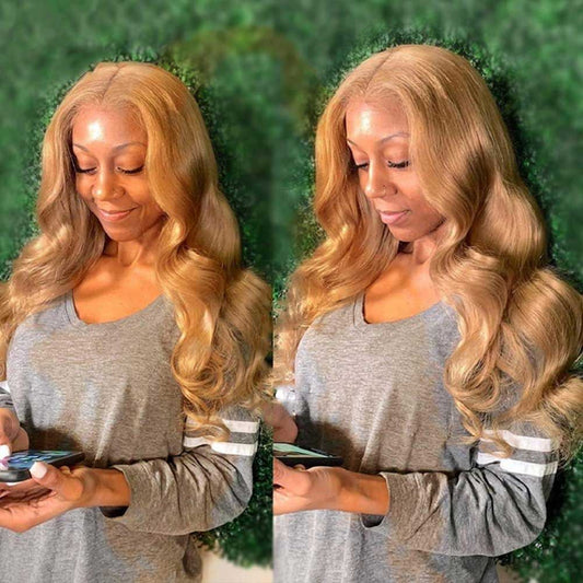 Tiktok Beaudiva 27# Body Wave 4X4 Lace Closure Wig Human Hair Wig Pre Plucked Baby Hair