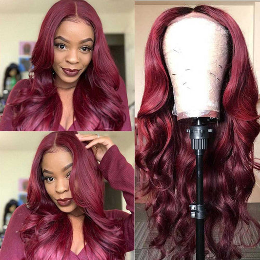 Beaudiva 99J Body Wave 4X4 Lace Closure Wig Human Hair Wig