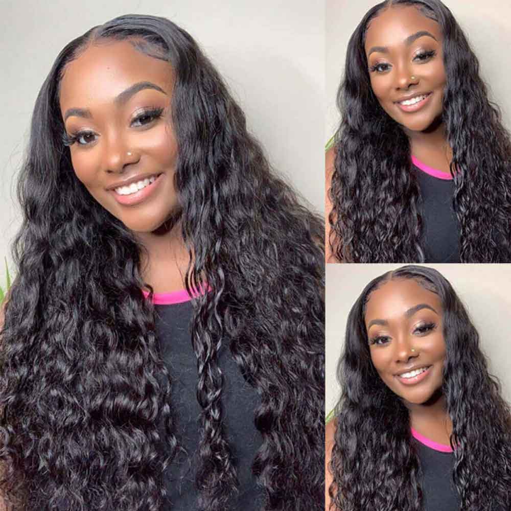 【Sarah】BEAUDIVA Water Wave Lace Closure Wig Human Hair Wigs 4x4 Water Wave Wig Pre Plucked Baby Hair