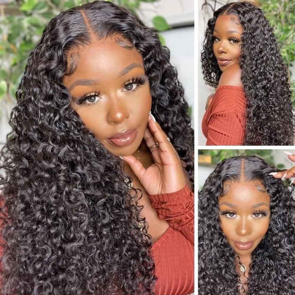 【Yordy】TK17 : Beaudiva 5X5 Lace Closure Wig Kinky Curly Human Hair Wigs
