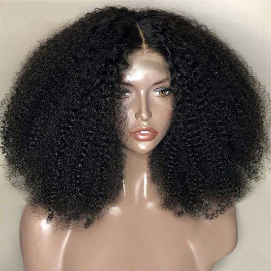 【Affiy】Afro Curly 5X5 Lace Closure Wig Human Hair Wig Beaudiva