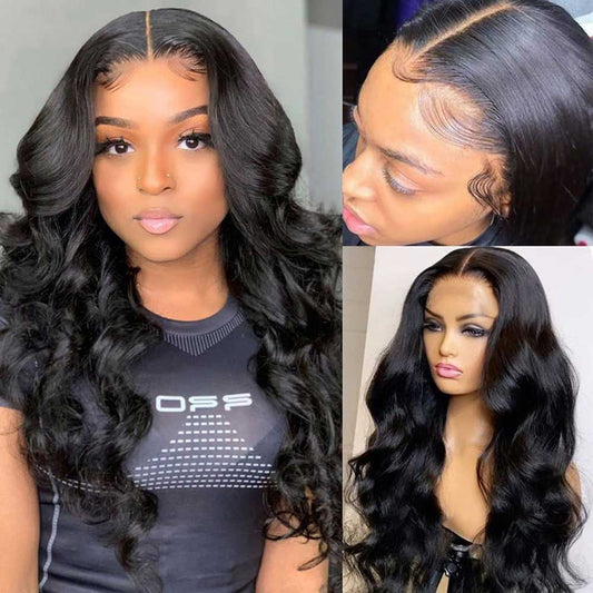 【Lemon】TK34:Body Wave Wig 4x4 Closure Wig  Short Body Wave Wig Human Hair Wig