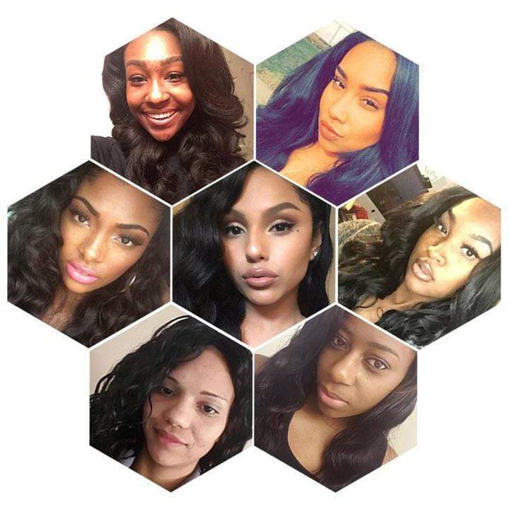 Beaudiva Body Wave 3 Bundles with Lace Frontal 100% Real Human Hair