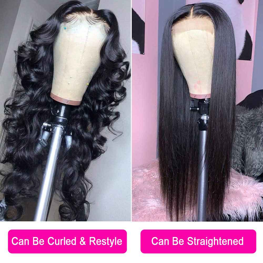 【Lemon】TK34:Body Wave Wig 4x4 Closure Wig  Short Body Wave Wig Human Hair Wig