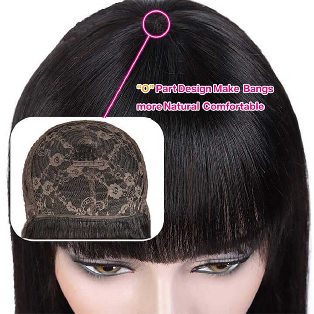 Tiktok Beaudiva Body Wave Bang Human Hair Glueless Wig