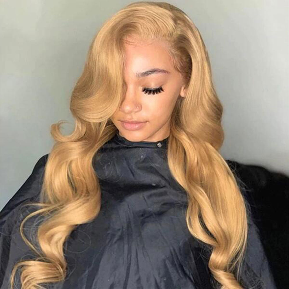 Tiktok Beaudiva 27# Body Wave 4X4 Lace Closure Wig Human Hair Wig Pre Plucked Baby Hair