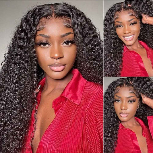 【Yordy】TK17 : Beaudiva 5X5 Lace Closure Wig Kinky Curly Human Hair Wigs