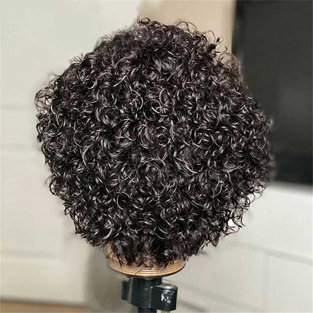 【Sela】Beaudiva Kinky Curly Wig Human Hair Lace Front Wigs 13X1 Lace Part Wig