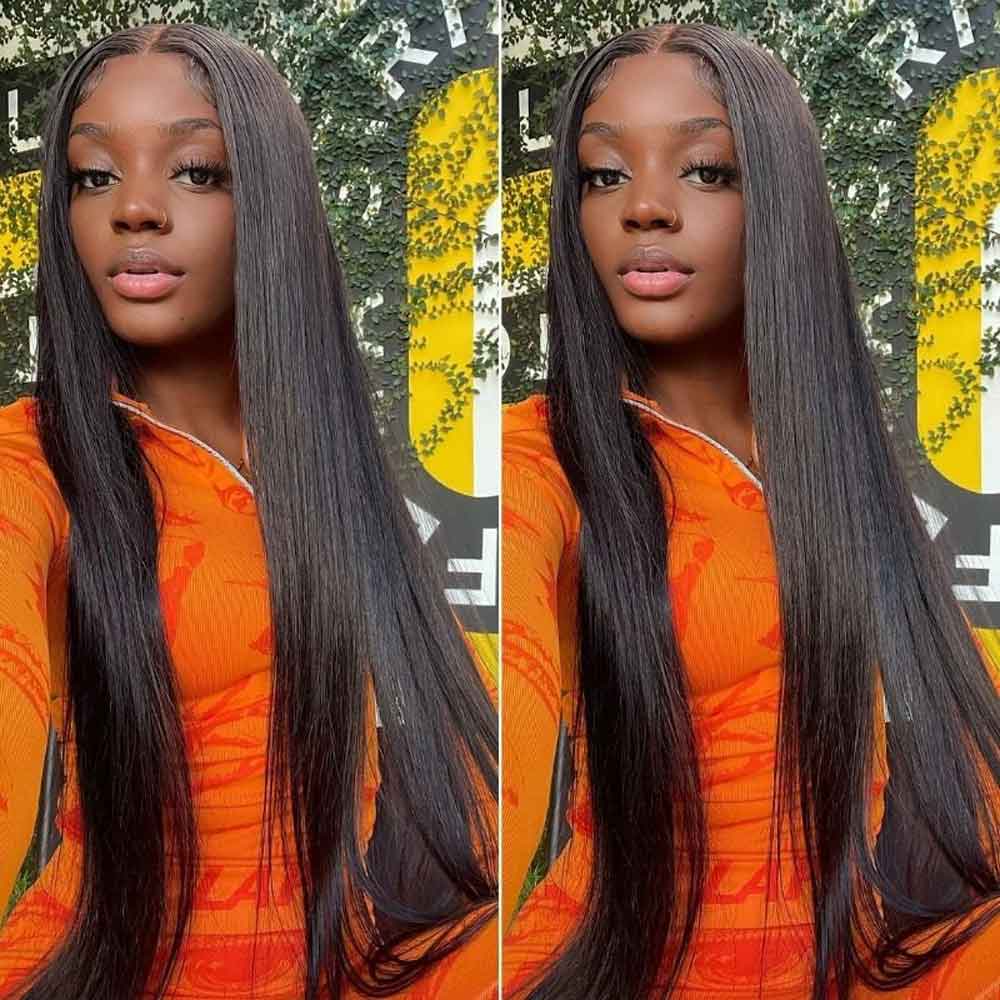【Kina】TK06 : Real HD Lace Frontal Wigs Bone Straight 13X4 Lace Front Human Hair Wigs Beaudiva