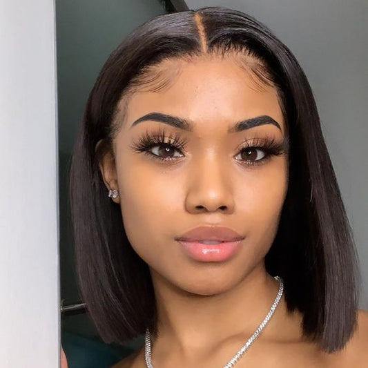 Beaudiva Straight/Kinky Straight/Jerry Curly Bob Wig Human Hair Wigs For Women