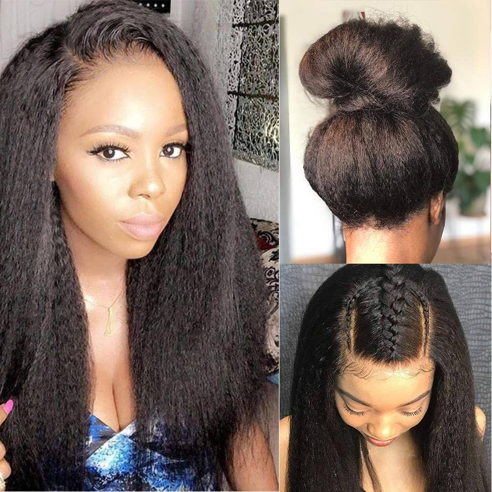 【Maya】360 Lace Frontal Full Lace Human Hair Wigs Kinky Straight Lace Wig 360 Lace Wigs