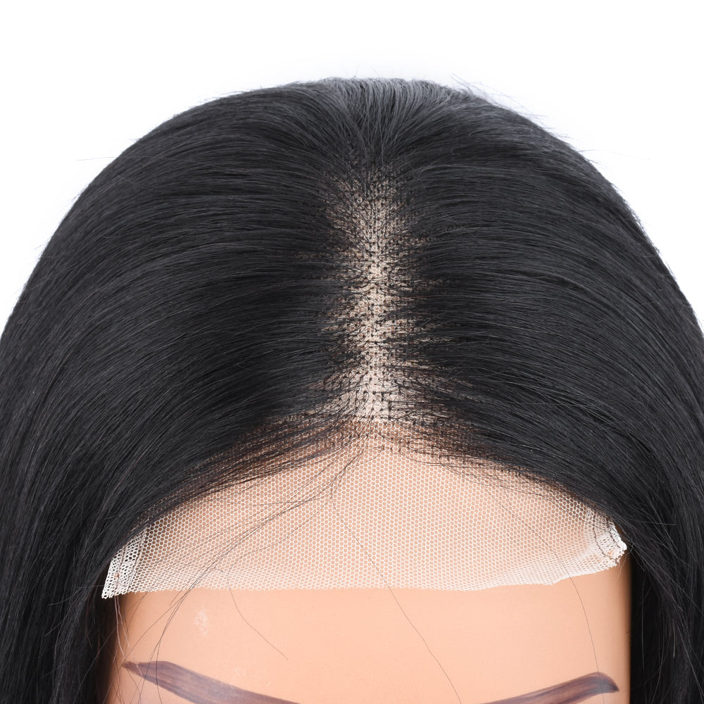 【Maroon】TB Burgundy Bone Straight Lace Closure Wig Ombre Red Wine Color Human Hair Wigs 4X4 Transparent Lace