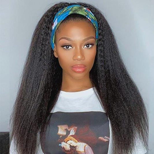 Beaudiva Beginner Friendly Kinky Straight Headband Wig Most Popular Real Human Hair Wig For Women