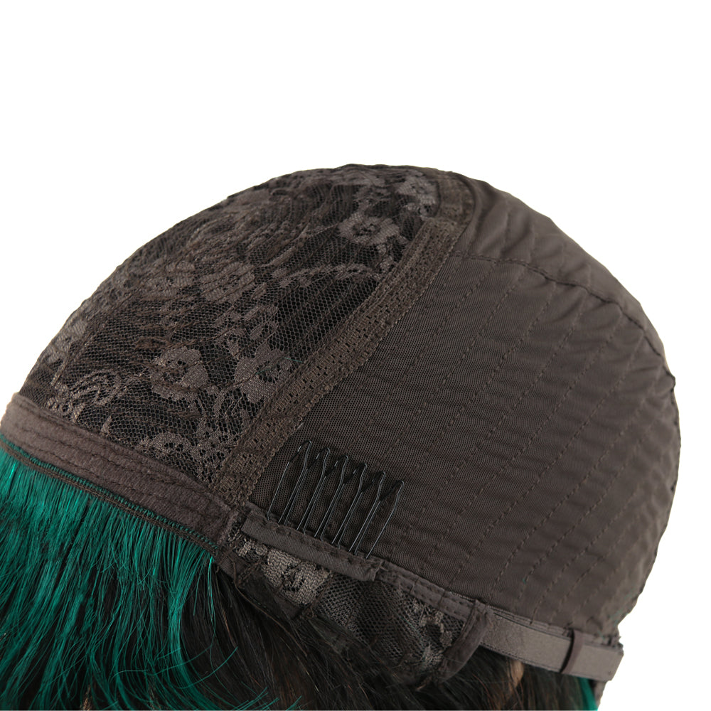 【Kerry】TK46 : Beaudiva BoB Wig with Bang Human Hair Bang Wig Ombre BOB Wig