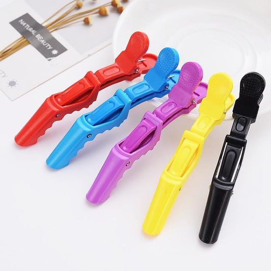 5pcs Hair Clips Set  Alligator Clips | Spring Clips | Bang Clips Non-Slip Salon Styling Clips for Women's Long Hair (5 Colors)