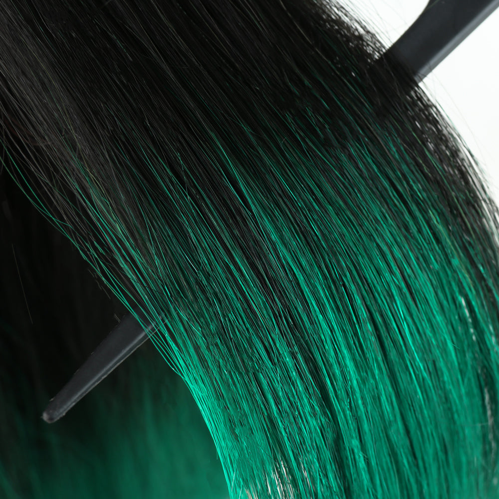 【Kerry】TK46 : Beaudiva BoB Wig with Bang Human Hair Bang Wig Ombre BOB Wig