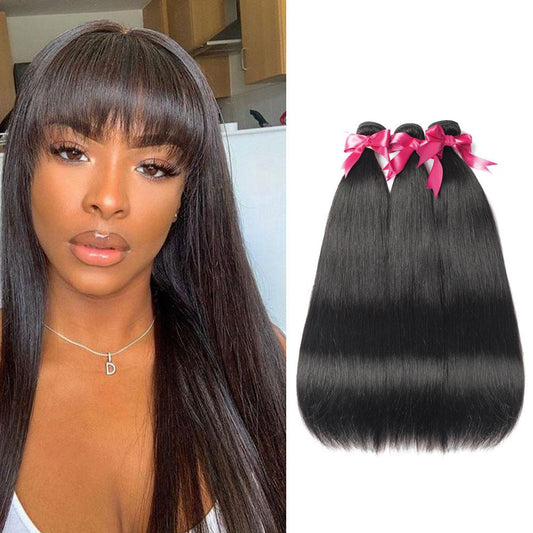 Beaudiva Straight 100% Human Hair Weaves 3 Bundles Deal Brazilian Hair