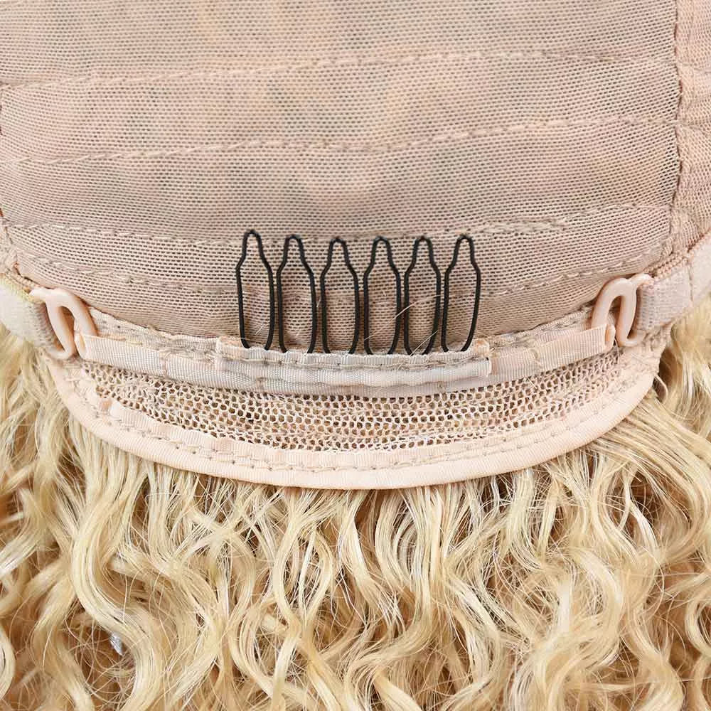Beaudiva Colored Wigs Curly 613 BOB Wig Human Hair Blonde Short BOB Wig