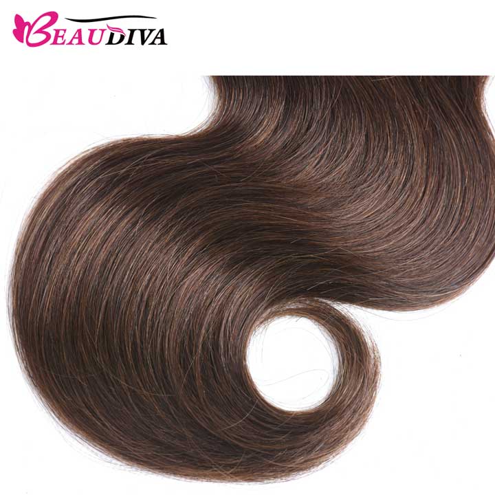Beaudiva Body Wave Light Brown 100% Real Human Hair 3&4  Bundles