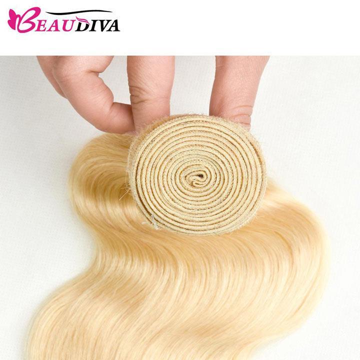 Beaudiva 4 Bundles Body Wave Human Hair Blonde Brazilian Hair